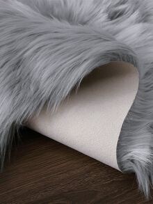 Cloud Shaped Fluffy Rug - Grey - View 2