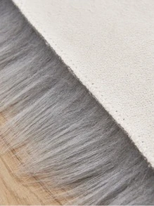 Cloud Shaped Fluffy Rug - Grey - View 3