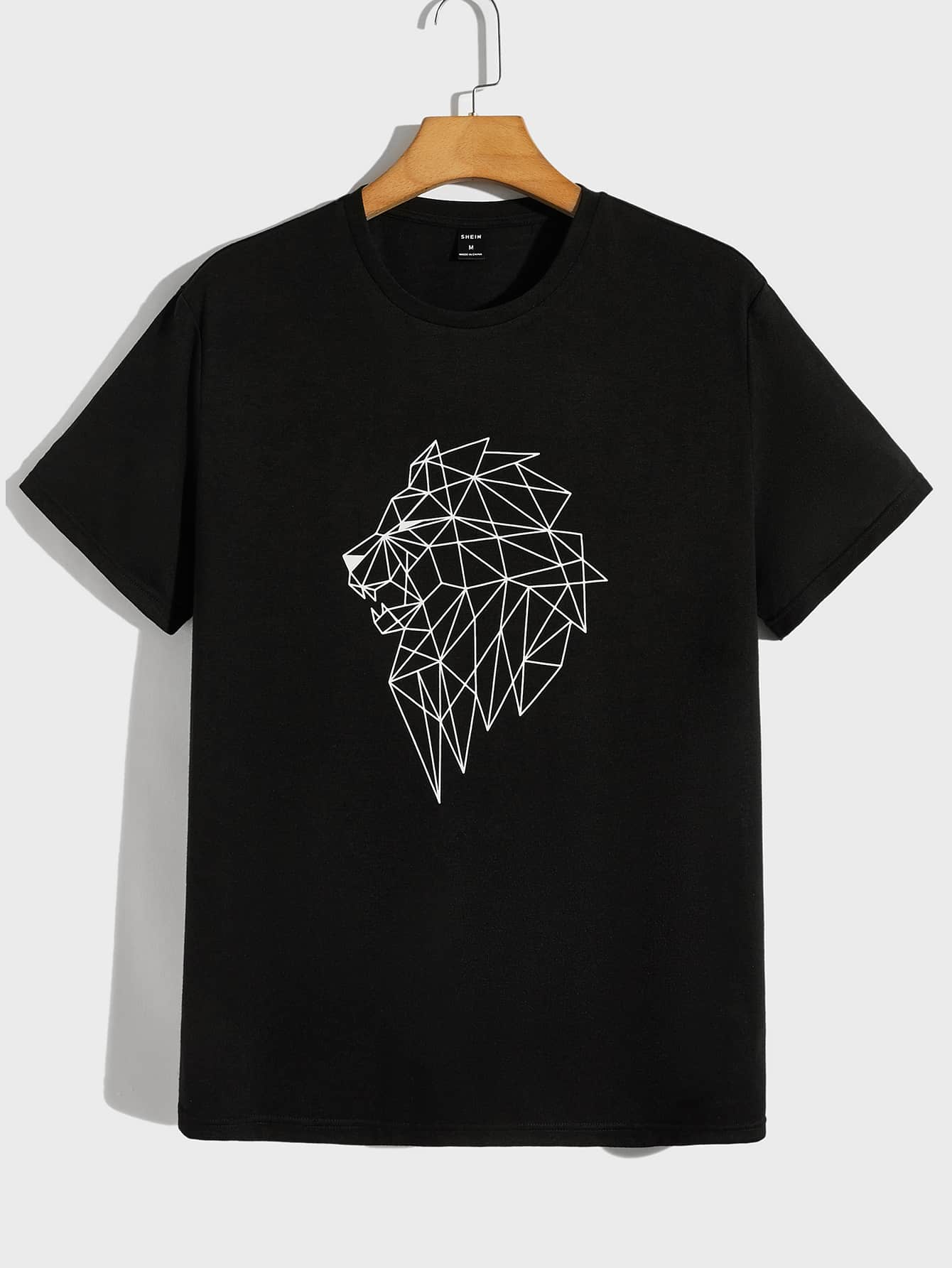 Manfinity VCAY Men Geo Print Tee - Black - View 1