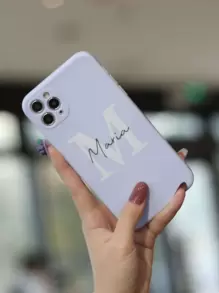 Handyhülle mit Buchstaben Grafik - Verschiedenfarbig - Übersicht 2