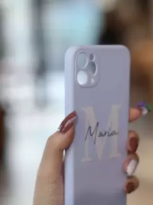 Handyhülle mit Buchstaben Grafik - Verschiedenfarbig - Übersicht 3