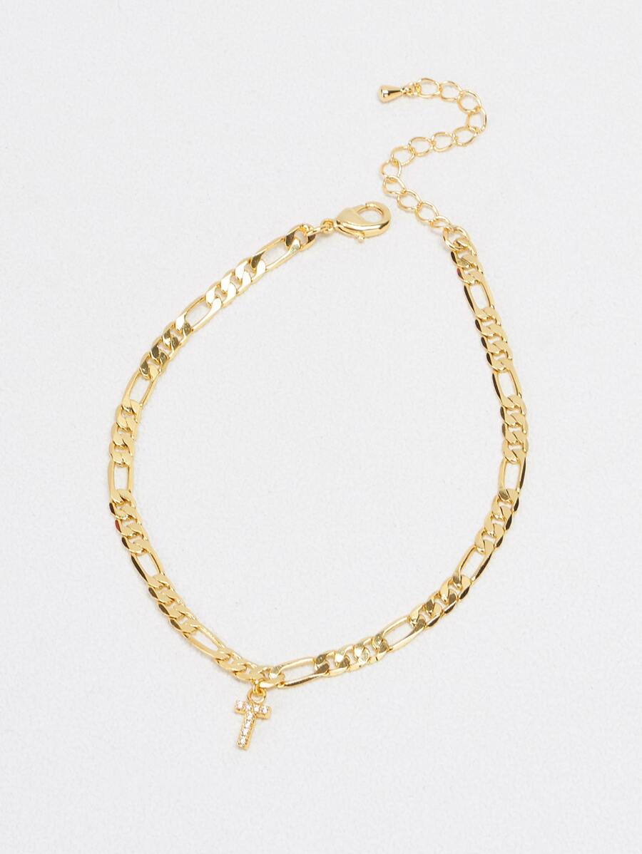 MOTF PREMIUM Pulsera zirconia cúbica con diseño de letra - Amarillo Oro - Ver 1