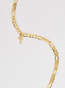 MOTF PREMIUM Pulsera zirconia cúbica con diseño de letra - Amarillo Oro - Ver 4