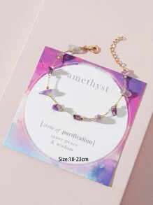 Stone Decor Bracelet - Multicolor - View 3