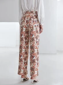 MOTF PREMIUM ALLOVER PAISLEY PRINT TROUSERS - Multicolor - View 2