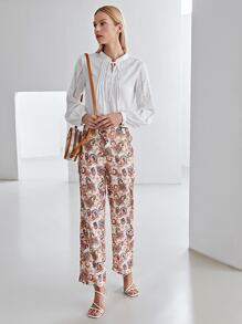 MOTF PREMIUM ALLOVER PAISLEY PRINT TROUSERS - Multicolor - View 7