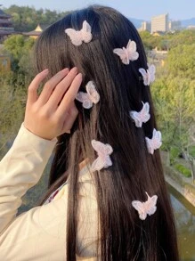 Kẹp tóc hình con bướm ren màu hồng boho 8 chiếc dành cho nữ, phong cách thanh lịch và tối giản với cảm giác cao cấp Hoàn hảo để mặc hàng ngày, đi tiệc thường ngày, đi làm, đi nghỉ, rửa mặt và trang điểm. Thích hợp để kết hợp với quần áo và các phụ kiện khác như mũ nón và đồ trang trí. - Hồng - Xem 5