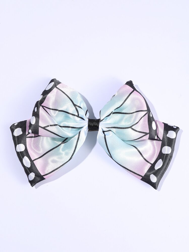 渐变蝴蝶结装饰发夹，可爱情人节发饰，发夹，发卡，爪夹，发爪，学习用品，头部饰品，发卡 - 彩色 - 查看 2