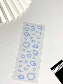 1入組愛心圖案隨機貼紙 - 彩色 - 查看 4