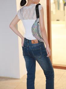 Holographic Bum Bag - Silver - View 2