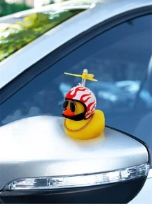 Duck Design Car Ornament, Rubber Duck - Yellow - View 5