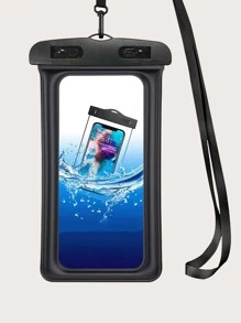 Bolsa de móvil con acollador impermeable - Negro - Ver 1