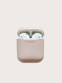 Solid Colour Airpods Case - Pink - View 1
