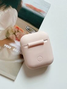 Solid Colour Airpods Case - Pink - View 3