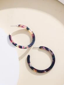 開口耳環 - 彩色 - 查看 2