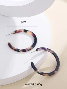 開口耳環 - 彩色 - 查看 4