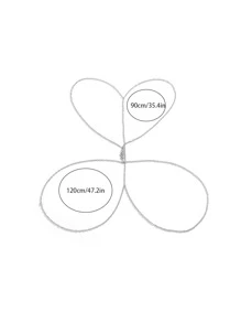 Những người đàn ông thời trang và phổ biến Chuỗi trang trí cơ thể hình rắn hợp kim để làm quà tặng trang sức và cho một vẻ ngoài sành điệu - Bạc - Xem 3