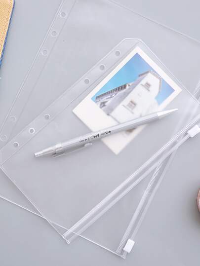 1pcClearFilePocket - Top SHEIN