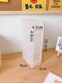 1入組隨機桌面筆架鉛筆化妝收納盒卡哇伊大容量桌面收納架案例學校辦公文具
