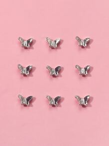 10 件装蝴蝶形美甲装饰 DIY 指甲饰品 指甲宝石 美甲用品