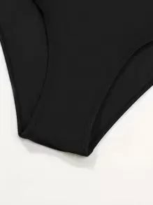 SHEIN Swim Tankini à imprimé tropical et à plusieurs niveaux pour la plage d\'été