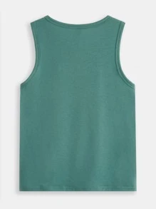 SHEIN Boys 3pcs Solid Round Neck Tank Top - Multicolor - View 2
