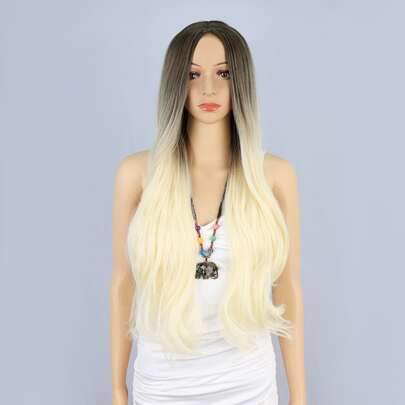 Ombre Long Curly Synthetic Wig
