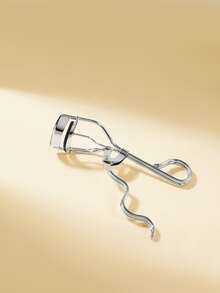 1pc Stainless Steel Eyelash Curler - Silver - View 2