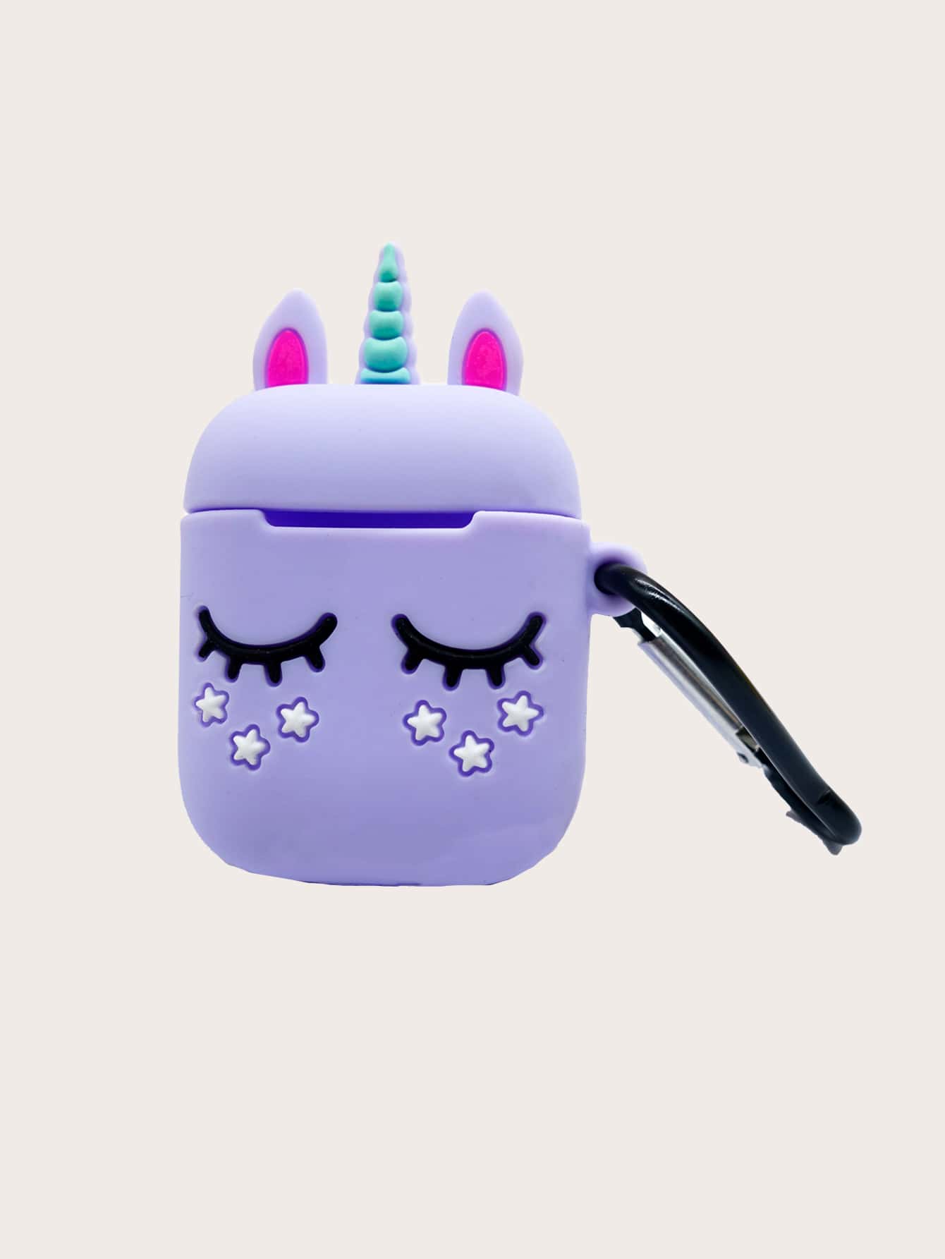 Unicorn Design Case Compatible With AirPods - Purple - View 1