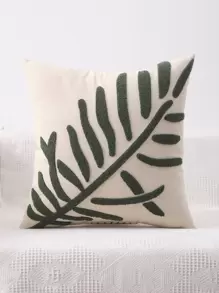 Tufted Leaf Pattern Cushion Cover Without Filler, Throw Pillow Case, For Sofa, Living Room - Multicolor - View 4