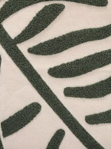 Tufted Leaf Pattern Cushion Cover Without Filler, Throw Pillow Case, For Sofa, Living Room - Multicolor - View 3