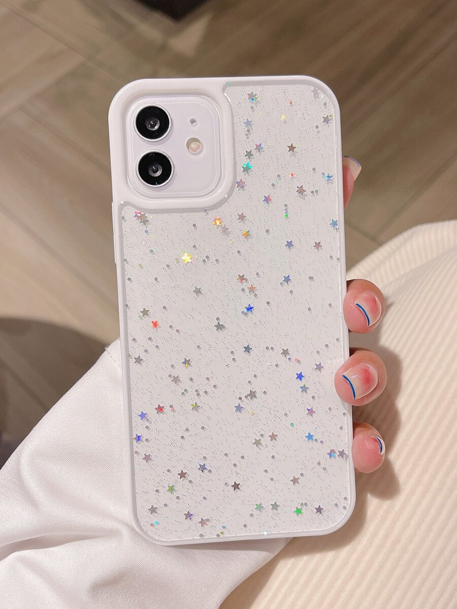 vỏ điện thoại long lanh - trắng - Xem 1