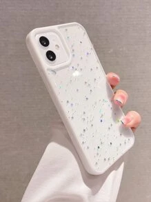 vỏ điện thoại long lanh - trắng - Xem 3