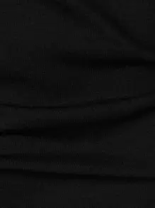 Manfinity Homme Áo thun có cổ Nam Tương phản ren Nút phía trước Khối Màu Giải trí - màu đen - Xem 6