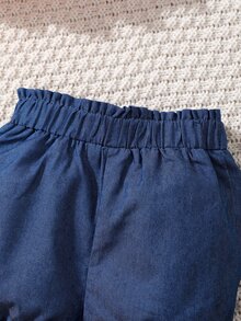 Bộ đồ Em bé Xù Viên lá sen Dải chun Sọc Dễ thương - Nhiều màu - Xem 4