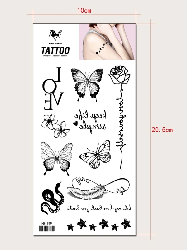 40 tattoo farfalla con lettera