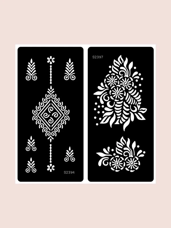 2sheets flower print tattoo stencil shein asia
