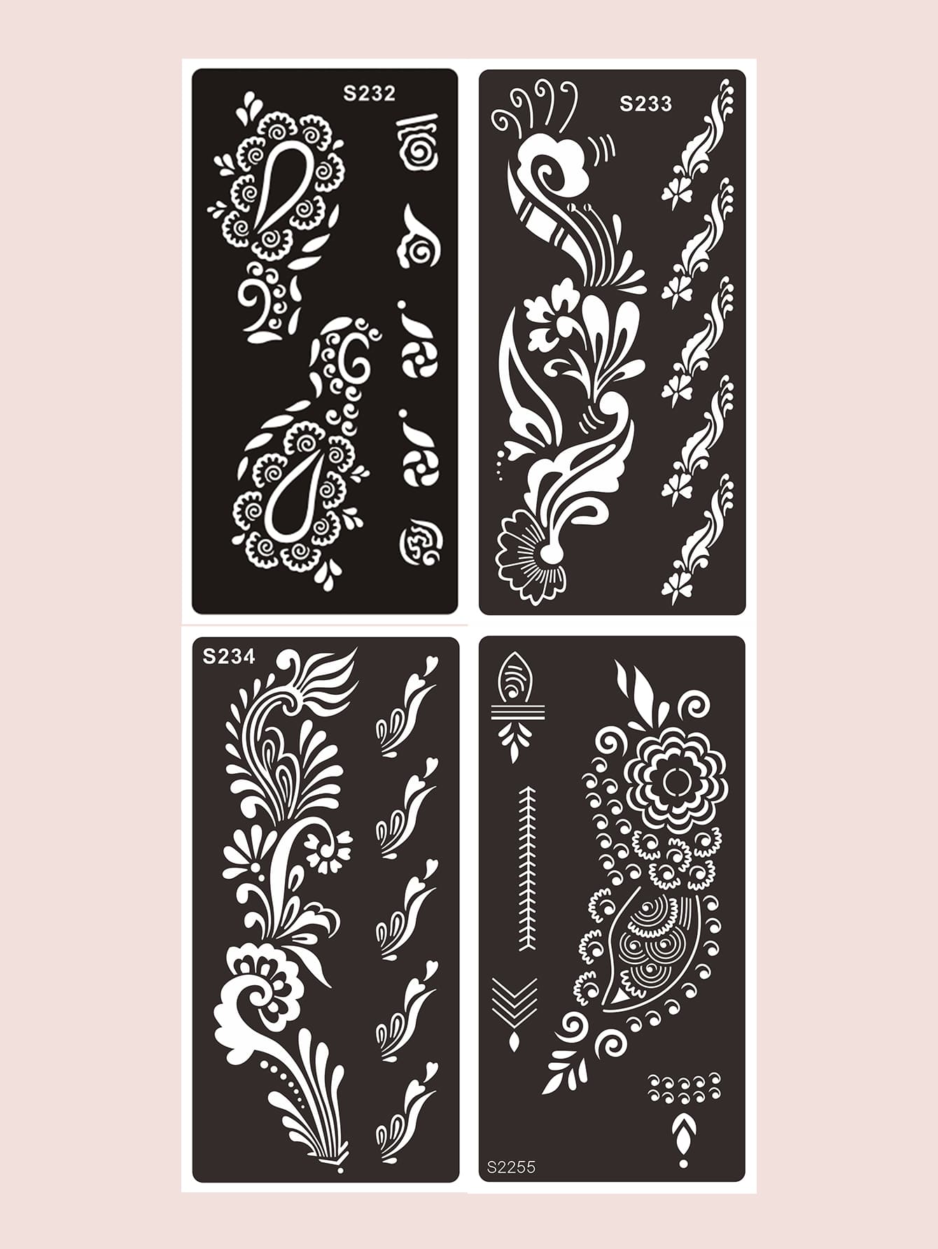 4sheets flower print tattoo stencil shein asia
