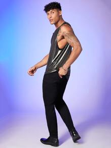 Manfinity Men Metallic Tank Top - Bronze - View 3