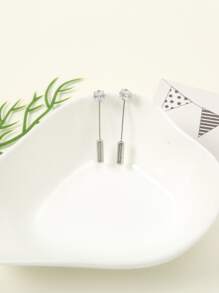 10pcs Rhinestone Decor Scarf Pin Ideal Choice For Gifts - Silver - View 3