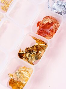 7盒金箔和人造珍珠美甲裝飾 - 彩色 - 查看 4