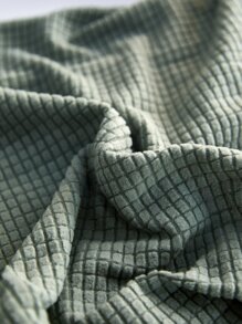 Bọc ghế đàn hồi màu trơn, phủ bụi ghế polyester gia đình đơn giản màu xanh lá cây - màu xanh lá - Xem 3