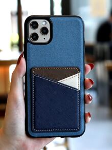 Plain Phone Case With Card Slot - Multicolor - View 1
