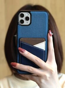 Plain Phone Case With Card Slot - Multicolor - View 4