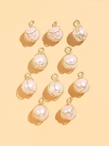 10pcs Faux Pearl DIY Pendant