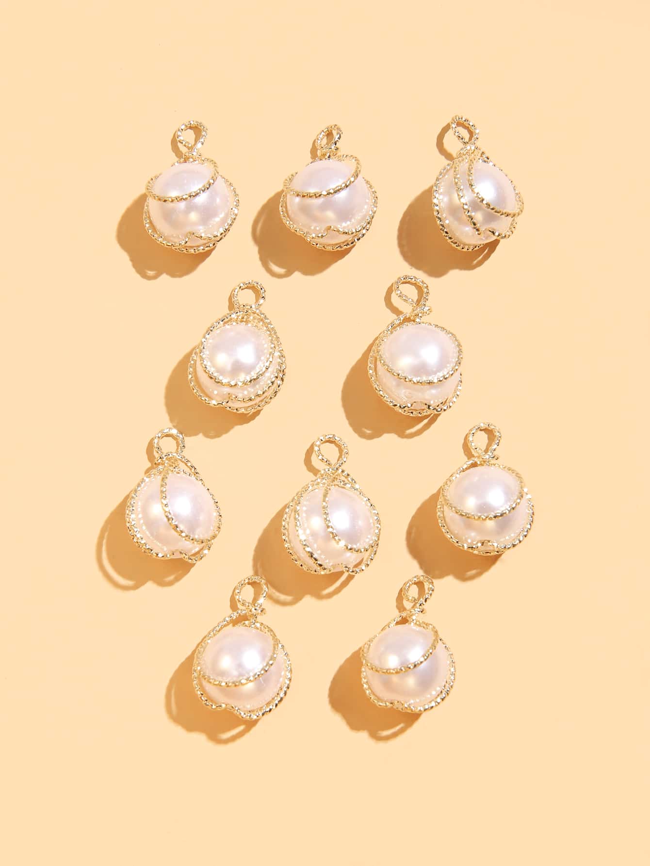 10pcs Faux Pearl DIY Pendant