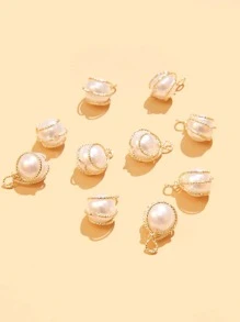 10pcs Faux Pearl DIY Pendant