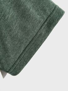 Manfinity VCAY Men Colorblock Elk Print Tee - Army Green - View 4