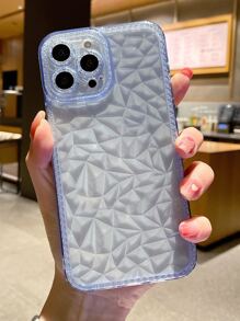 1 Ốp điện thoại Tpu chống sốc họa tiết kim cương & mắt thiên thần thời trang & sang trọng dành cho nữ có bảo vệ ống kính máy ảnh, tương thích với điện thoại Apple và Samsung - Màu xanh lam - Xem 2