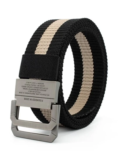 男士字母细节织带腰带，波西米亚风，适合夏季、校园休闲、商务场合，可作为男友、丈夫、父亲等男士礼物，日常穿着时尚百搭，适合青少年、户外、度假、运动、旅行、街头、复古秋季等场合，也适合万圣节、秋冬季配饰。适合青少年、青年、男士，休闲、户外、运动、度假、毕业礼物、生日礼物、日常穿着。